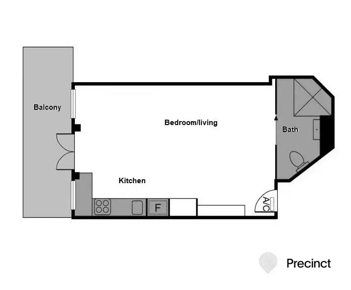 Floorplan of Homely unit listing, 1313/480 Collins Street, Melbourne VIC 3000