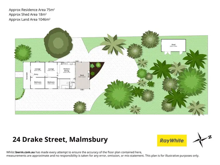Floorplan of Homely house listing, 24 Drake Street, Malmsbury VIC 3446