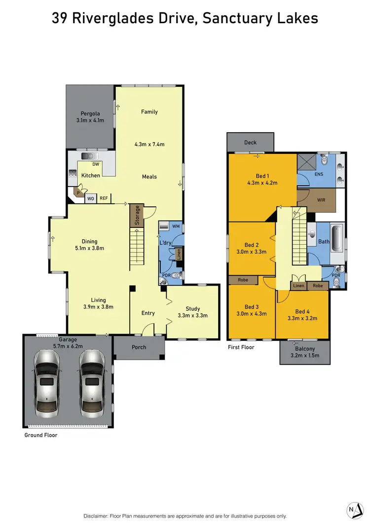 Floorplan of Homely house listing, 39 Riverglades Drive, Sanctuary Lakes VIC 3030