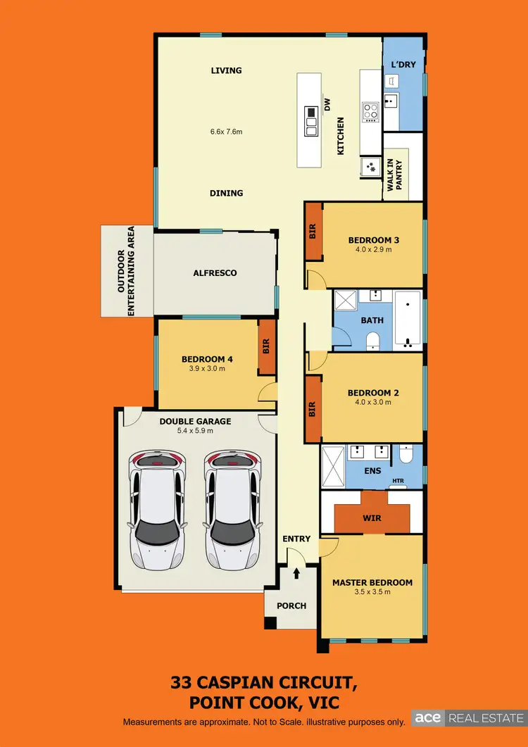 Floorplan of Homely house listing, 33 Caspian Circuit, Point Cook VIC 3030