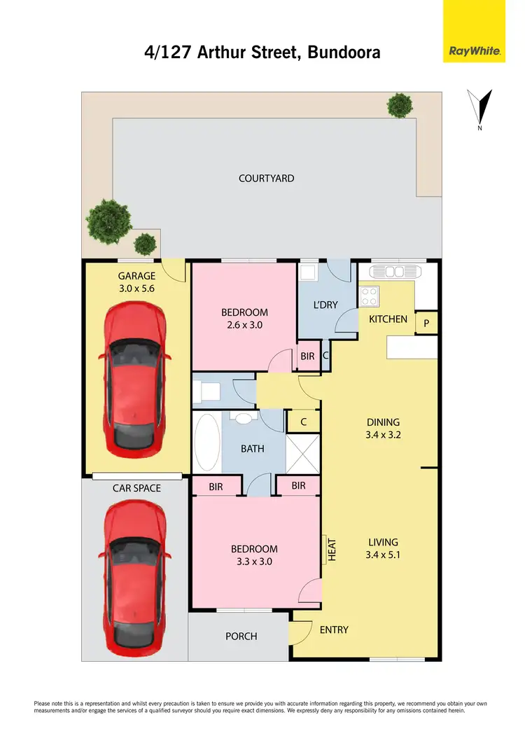 Floorplan of Homely unit listing, 4/127 Arthur Street, Bundoora VIC 3083