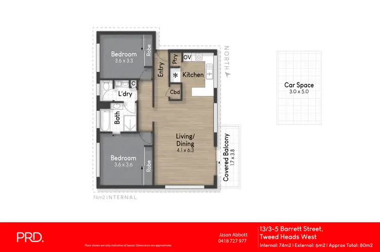 Floorplan of Homely apartment listing, 13/3-5 Barrett Street, Tweed Heads West NSW 2485