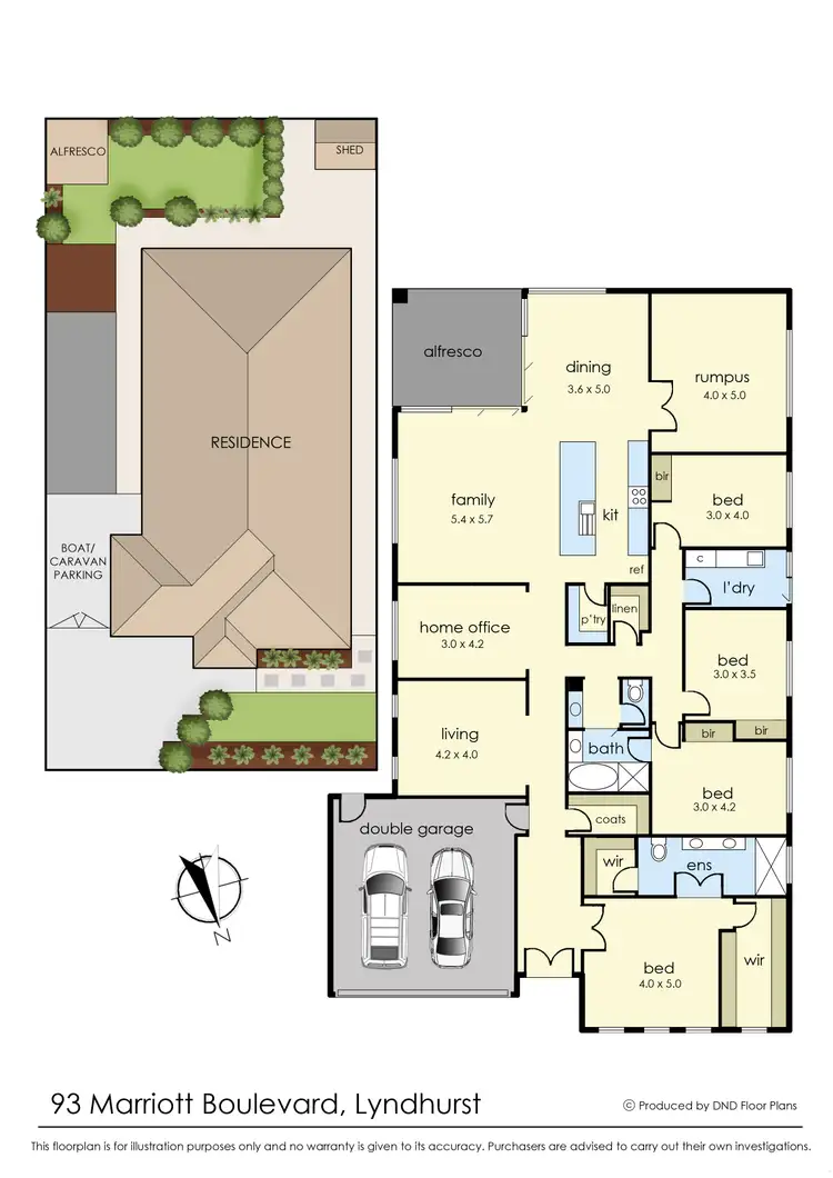 Floorplan of Homely house listing, 93 Marriott Boulevard, Lyndhurst VIC 3975