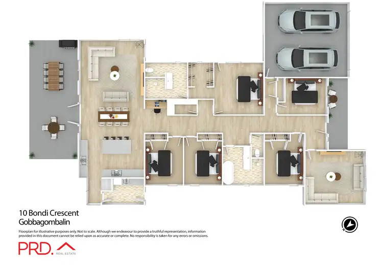 Floorplan of Homely house listing, 10 Bondi Crescent, Gobbagombalin NSW 2650
