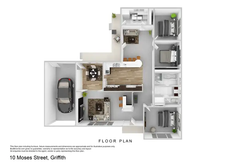 Floorplan of Homely house listing, 10 Moses Street, Griffith NSW 2680