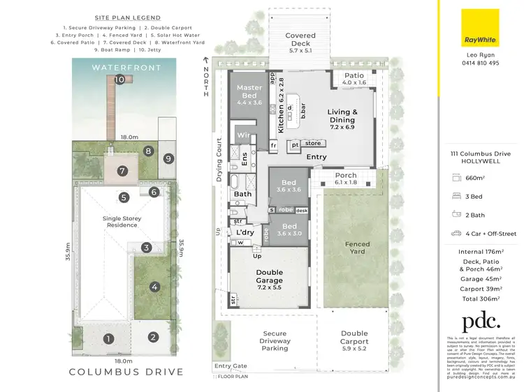 Floorplan of Homely house listing, 111 Columbus Drive, Hollywell QLD 4216