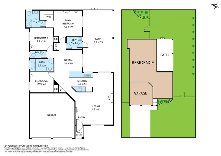 Floorplan of Homely house listing, 24 Gloucester Crescent, Wulguru QLD 4811