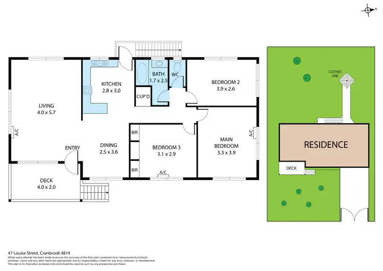 Floorplan of Homely house listing, 47 Louise Street, Cranbrook QLD 4814