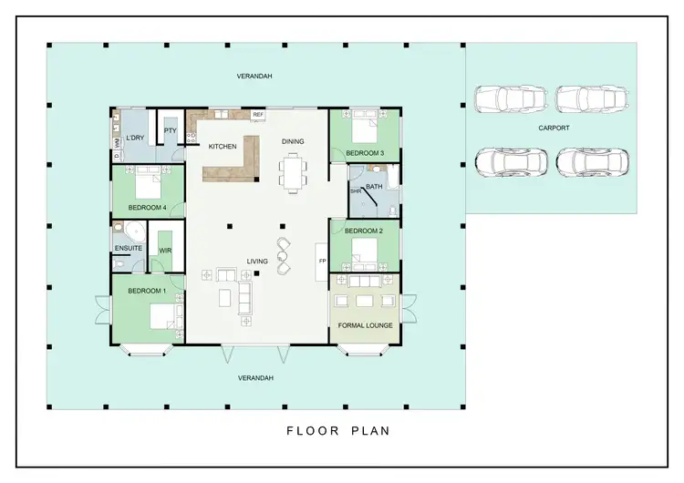 Floorplan of Homely house listing, 12 Weicks Road, Crediton QLD 4757
