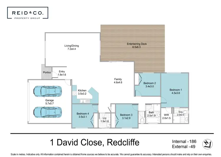 Floorplan of Homely house listing, 1 David Close, Redcliffe QLD 4020