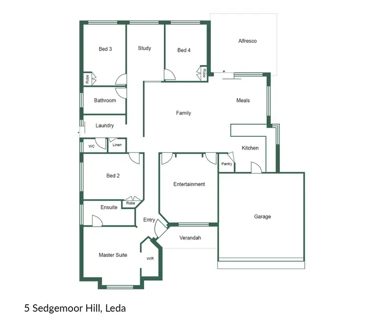 Floorplan of Homely house listing, 5 Sedgemoor Hill, Leda WA 6170