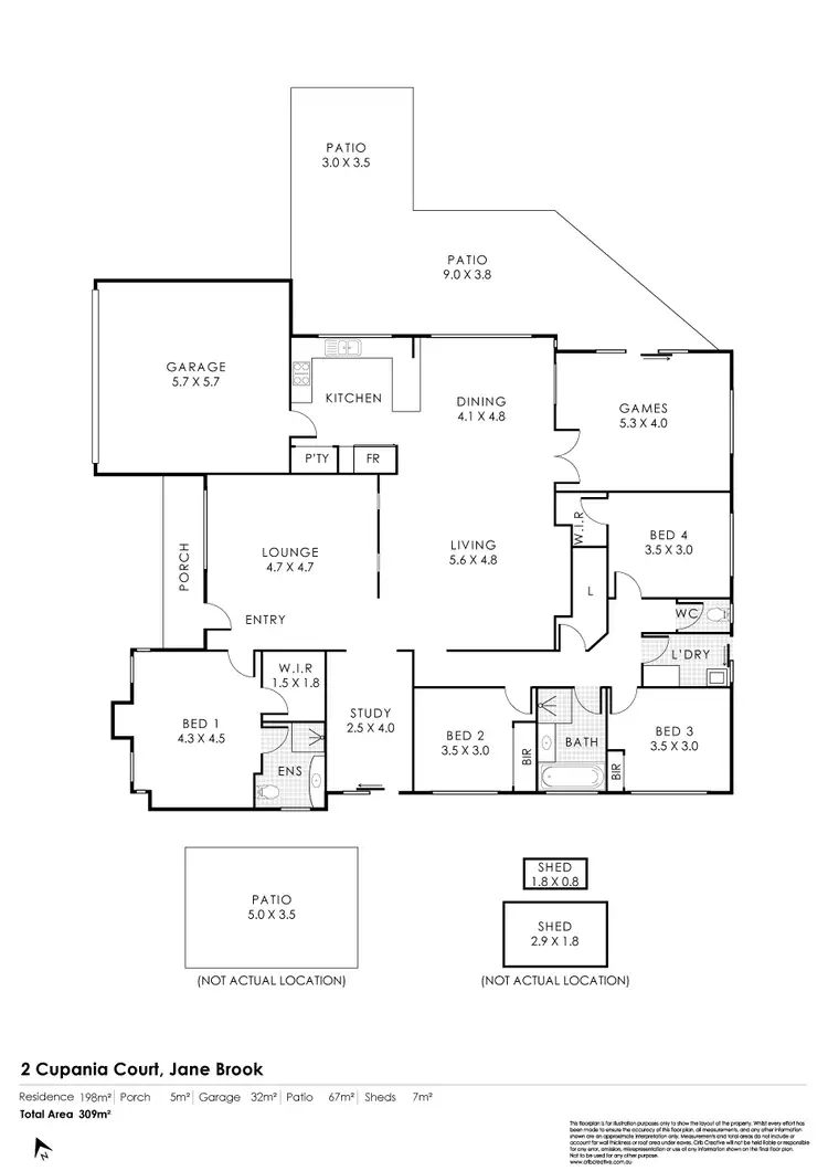 Floorplan of Homely house listing, 2 Cupania Court, Jane Brook WA 6056