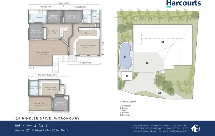 Floorplan of Homely house listing, 129 Hinkler Drive, Worongary QLD 4213