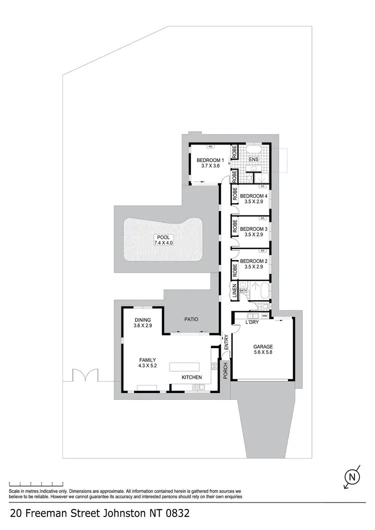 Floorplan of Homely house listing, 20 Freeman Street, Johnston NT 832