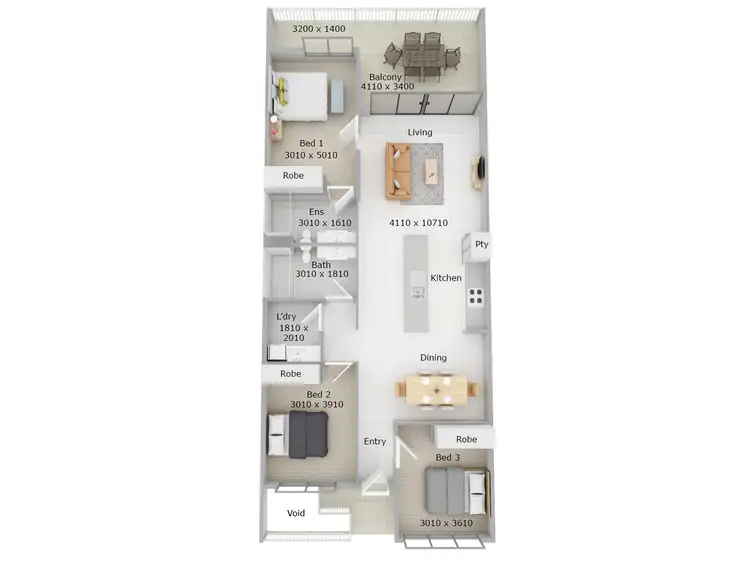 Floorplan of Homely apartment listing, 114/250 Farrar Boulevard, Johnston NT 832