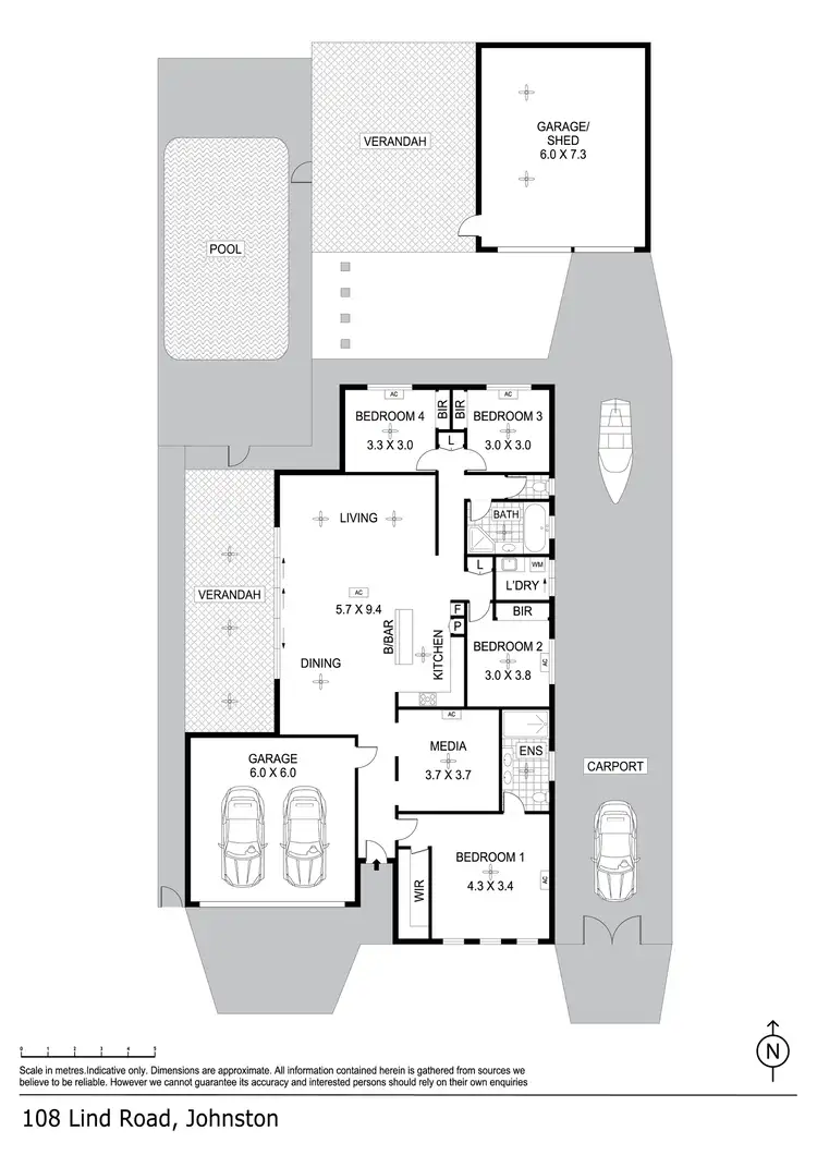 Floorplan of Homely house listing, 108 Lind Road, Johnston NT 832