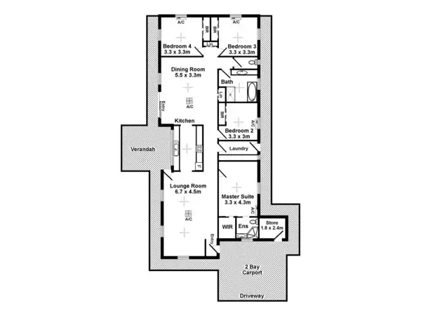 Floorplan of Homely house listing, 12 Napier Court, Bakewell NT 832