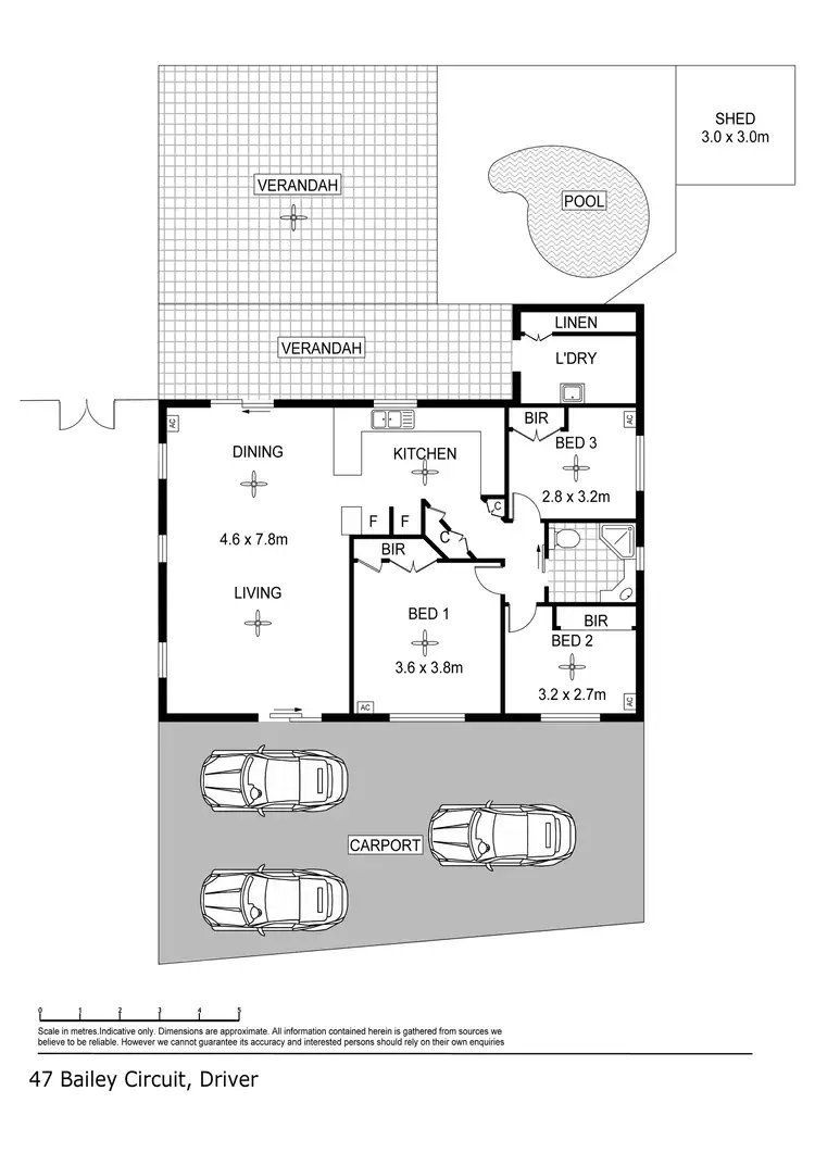 Floorplan of Homely house listing, 47 Bailey Circuit, Driver NT 830