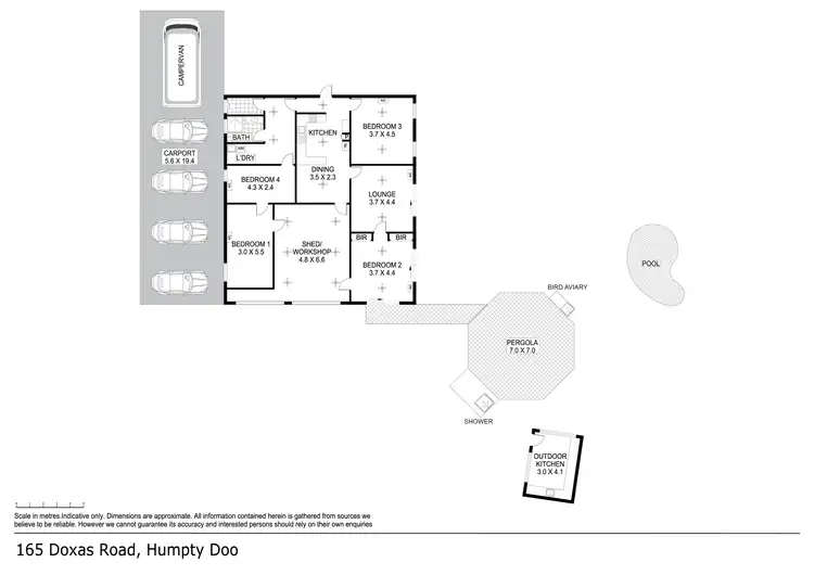 Floorplan of Homely house listing, 165 Doxas Road, Humpty Doo NT 836