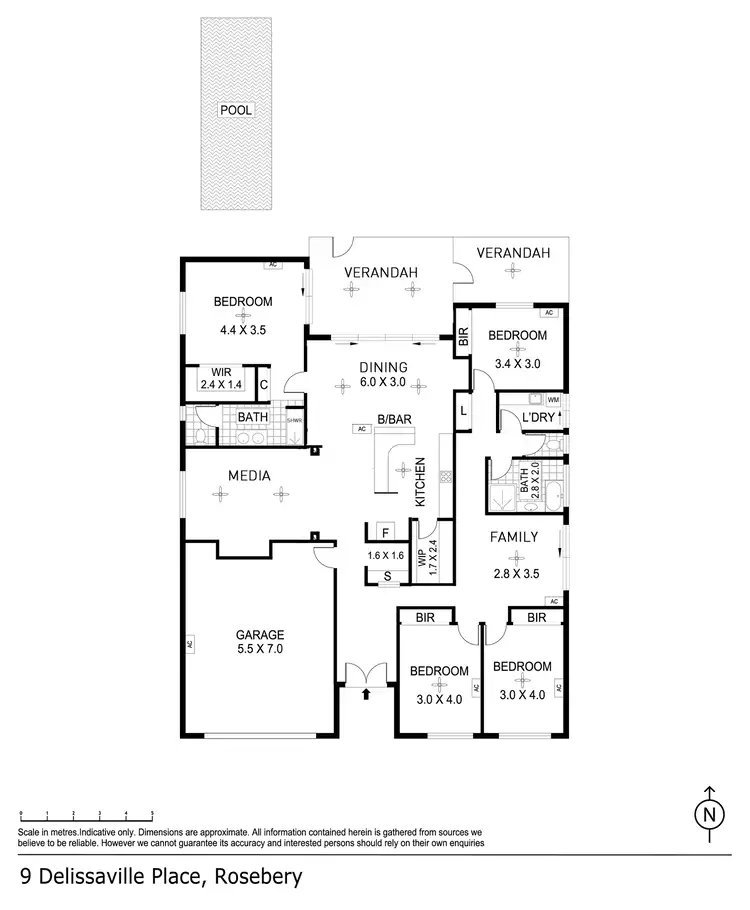 Floorplan of Homely house listing, 9 Delissaville Place, Rosebery NT 832