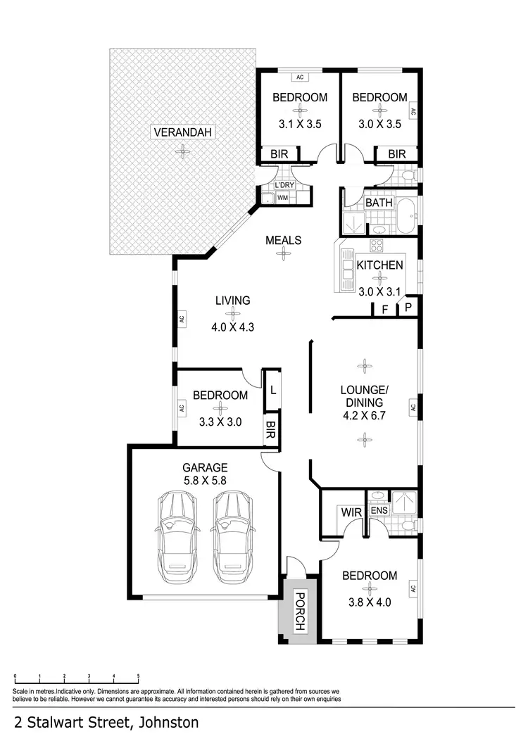 Floorplan of Homely house listing, 2 Stalwart Street, Johnston NT 832
