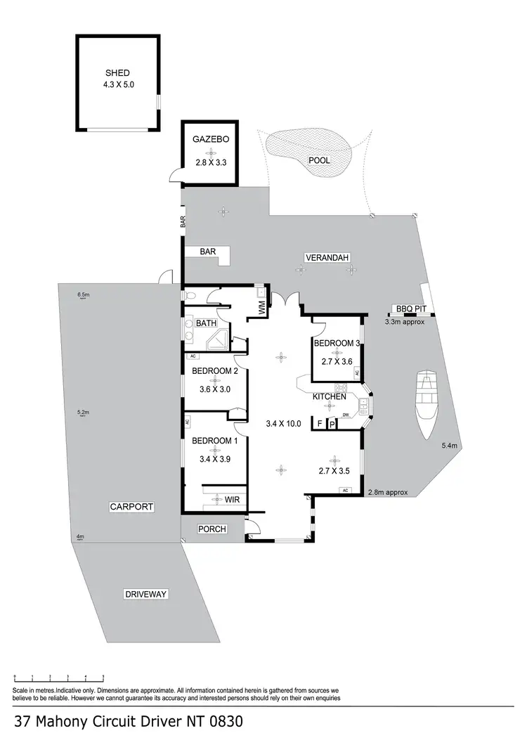 Floorplan of Homely house listing, 37 Mahony Circuit, Driver NT 830