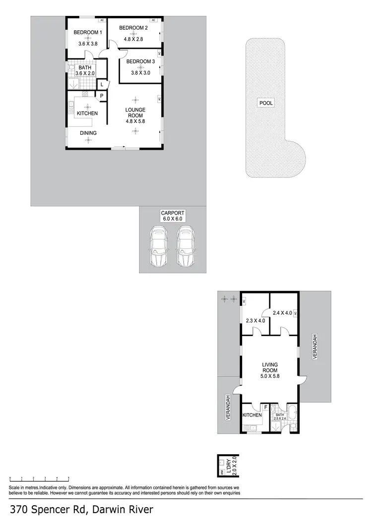 Floorplan of Homely house listing, 370 Spencer Road, Darwin River NT 841