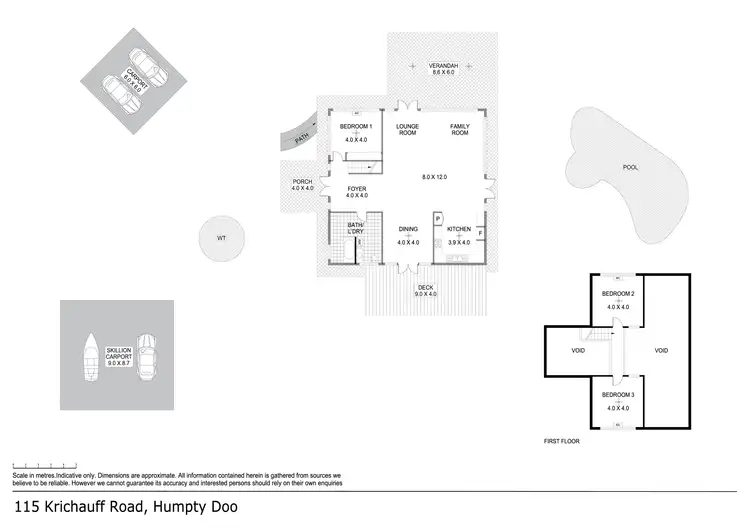 Floorplan of Homely house listing, 115 Krichauff Road, Humpty Doo NT 836