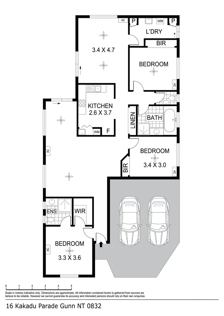 Floorplan of Homely house listing, 16 Kakadu Parade, Gunn NT 832