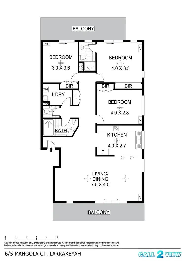 Floorplan of Homely house listing, 6/5 Mangola Court, Larrakeyah NT 820