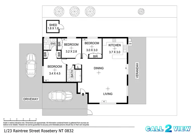 Floorplan of Homely house listing, 1/23 Raintree Drive, Rosebery NT 832