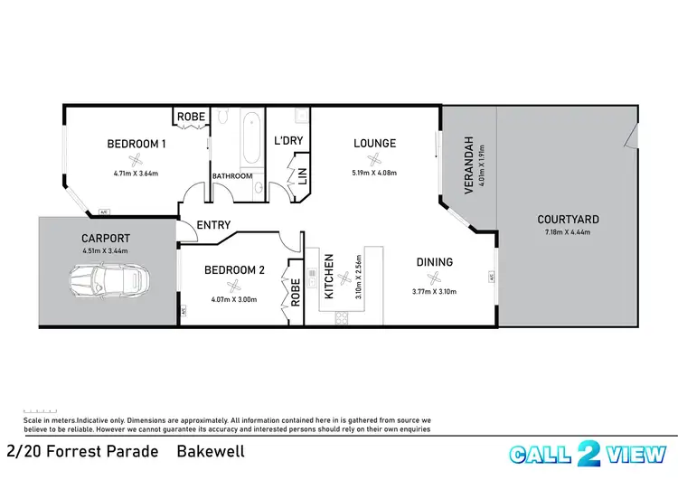 Floorplan of Homely house listing, 2/20 Forrest Parade, Bakewell NT 832