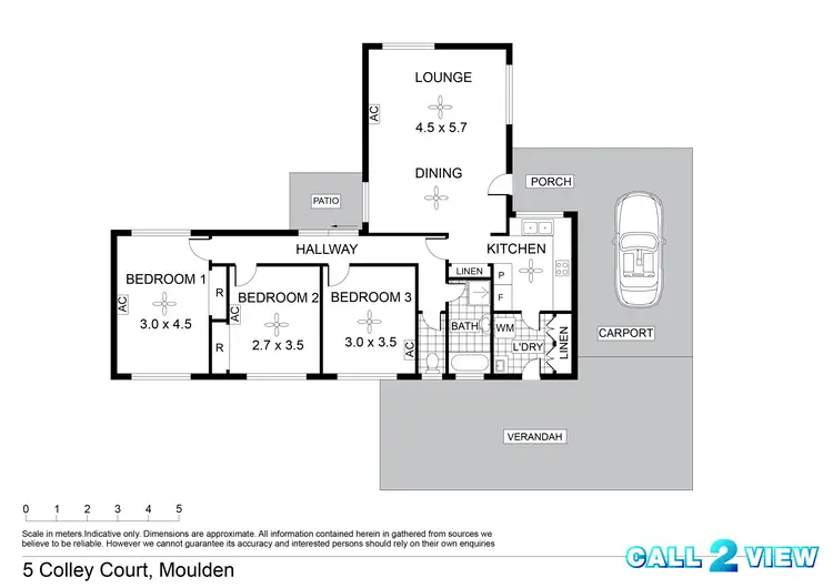 Floorplan of Homely house listing, 5 Colley Court, Moulden NT 830