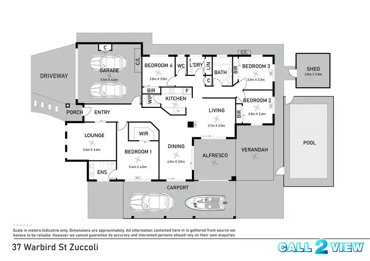 Floorplan of Homely house listing, 37 Warbird Street, Zuccoli NT 832