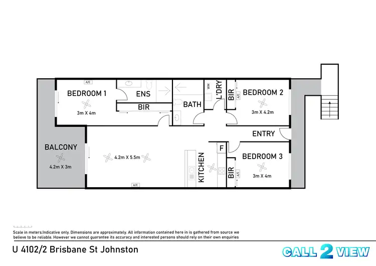 Floorplan of Homely unit listing, 4102/2 Brisbane Crescent, Johnston NT 832