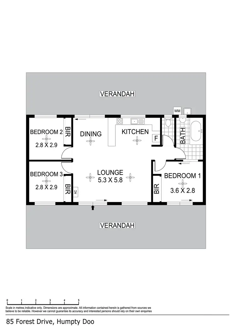 Floorplan of Homely house listing, 85 Forest Drive, Humpty Doo NT 836