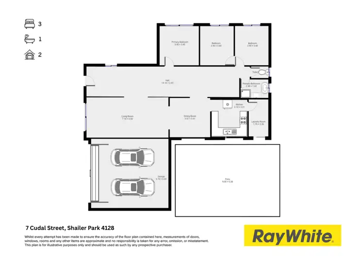 Floorplan of Homely house listing, 7 Cudal Street, Shailer Park QLD 4128