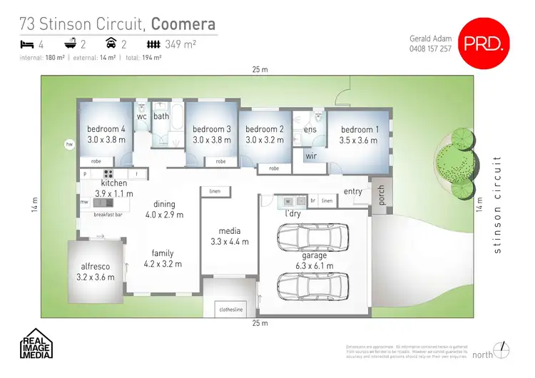 Floorplan of Homely house listing, 73 Stinson Circuit, Coomera QLD 4209