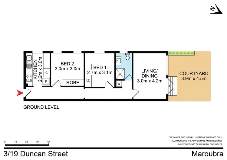 Floorplan of Homely unit listing, 3/19-21 Duncan Street, Maroubra NSW 2035