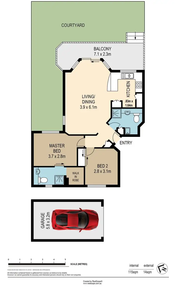 Floorplan of Homely apartment listing, 1/9 Fortitude Street, Auchenflower QLD 4066