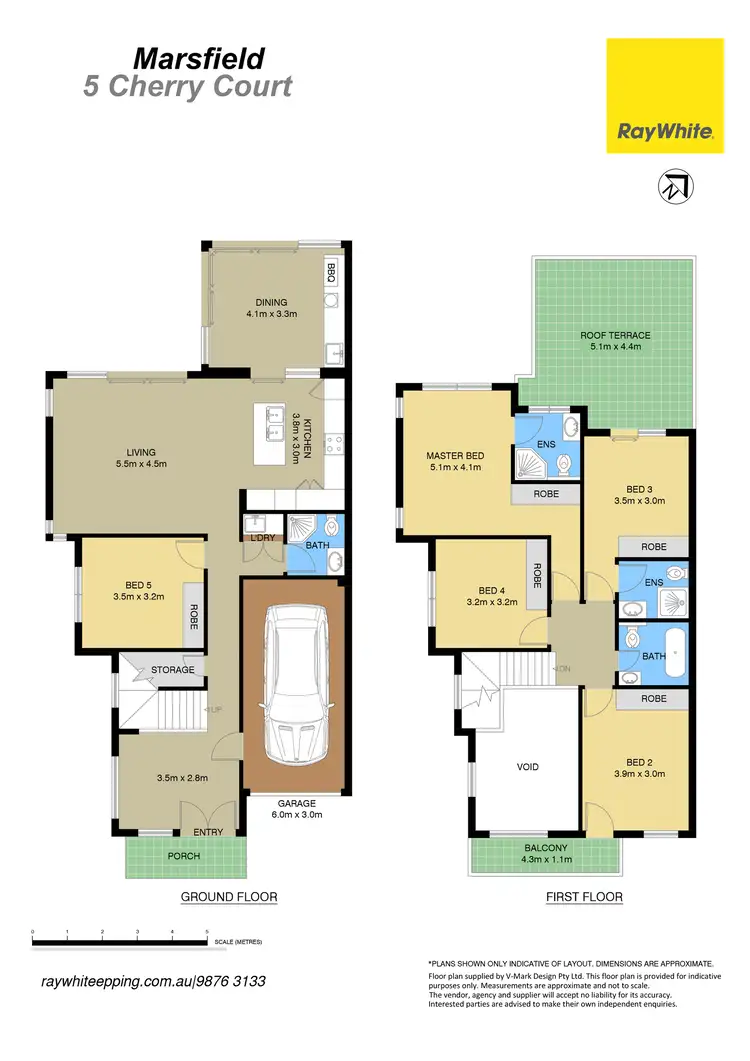 Floorplan of Homely semi-detached listing, 5 Cherry Court, Marsfield NSW 2122