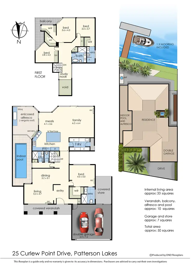 Floorplan of Homely house listing, 25 Curlew Point Drive, Patterson Lakes VIC 3197