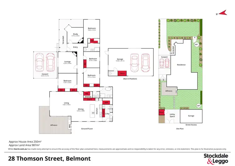 Floorplan of Homely house listing, 28 Thomson Street, Belmont VIC 3216