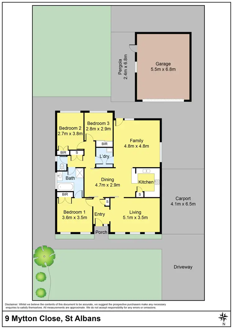 Floorplan of Homely house listing, 9 Mytton Close, St Albans VIC 3021