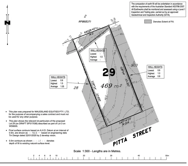 Floorplan of Homely land listing, 13 Pitta Street, Maudsland QLD 4210