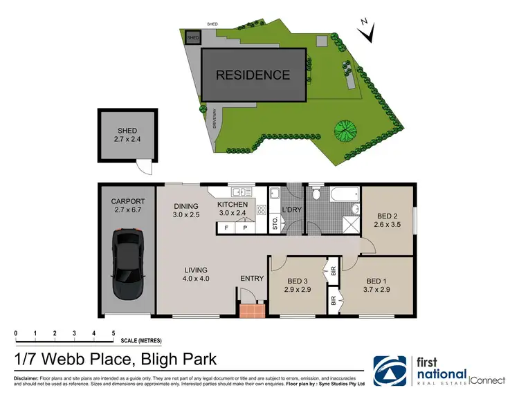 Floorplan of Homely house listing, 1/7 Webb Place, Bligh Park NSW 2756