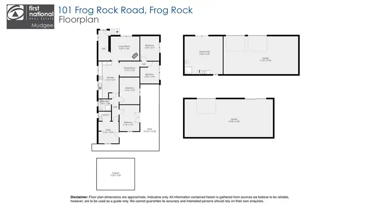 Floorplan of Homely rural property listing, 101 Frog Rock Road, Mudgee NSW 2850