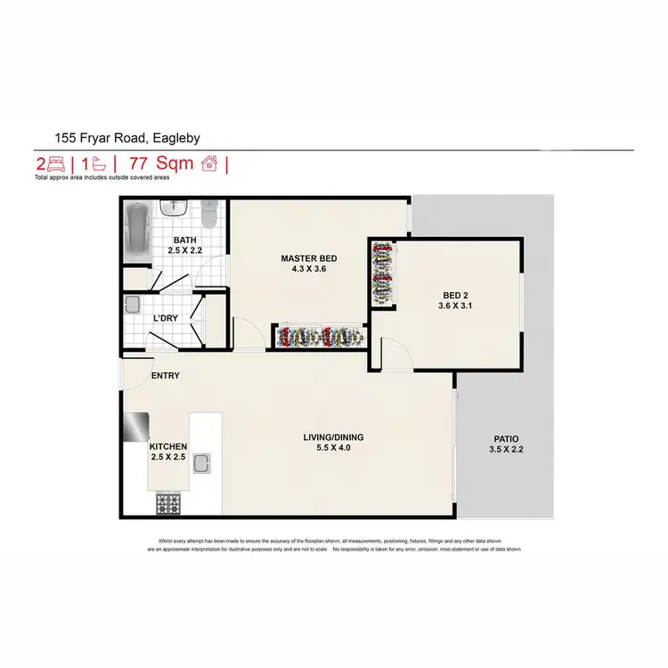 Floorplan of Homely apartment listing, Unit/155-163 Fryar Road, Eagleby QLD 4207
