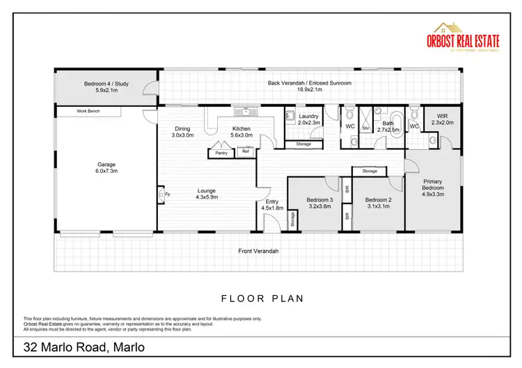 Floorplan of Homely house listing, 32 Marlo Road, Marlo VIC 3888