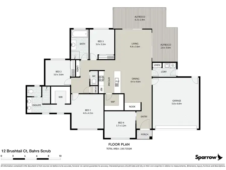 Floorplan of Homely house listing, 12 Brushtail Court, Bahrs Scrub QLD 4207